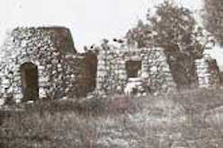 Sepia photo of trullo