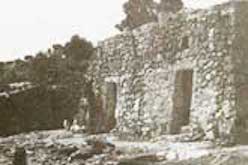 Sepia photo of trullo