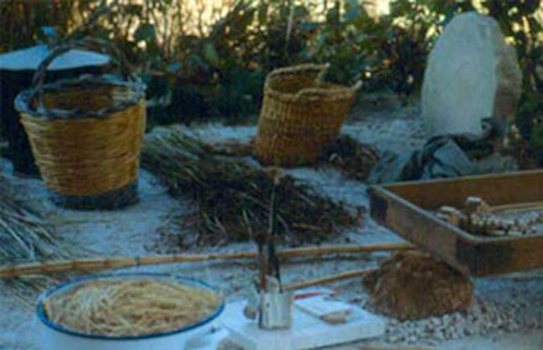 An array of handwoven baskets